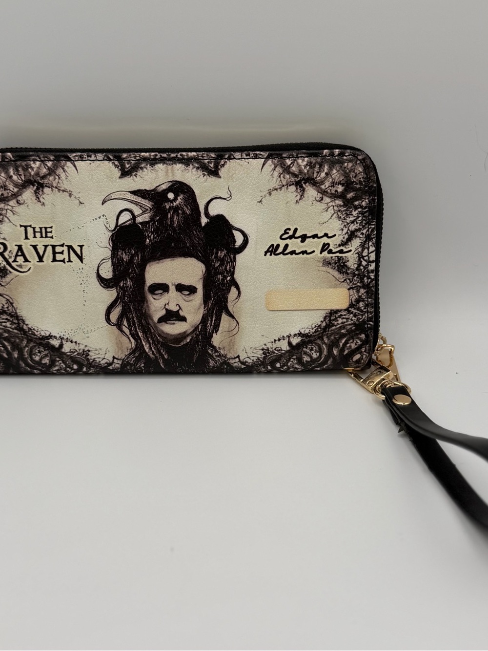 Edgar Allan Poe Wristlet Wallet Gothic The Raven Dark Acadamia Literary